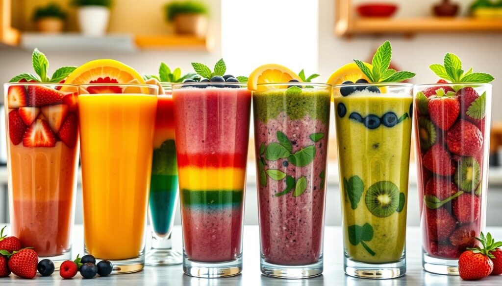 Colorful Fruit Smoothie Recipes