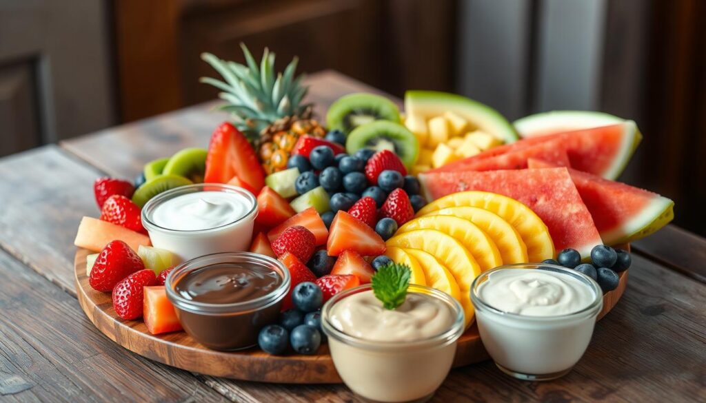 Fruit Platter Dips and Accompaniments