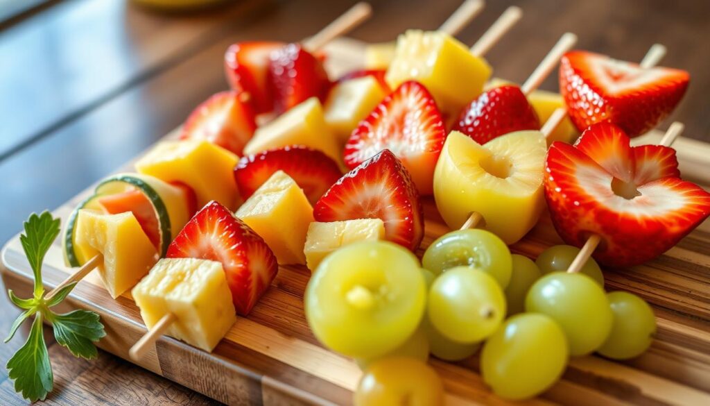 Fruit Skewers Cutting Techniques