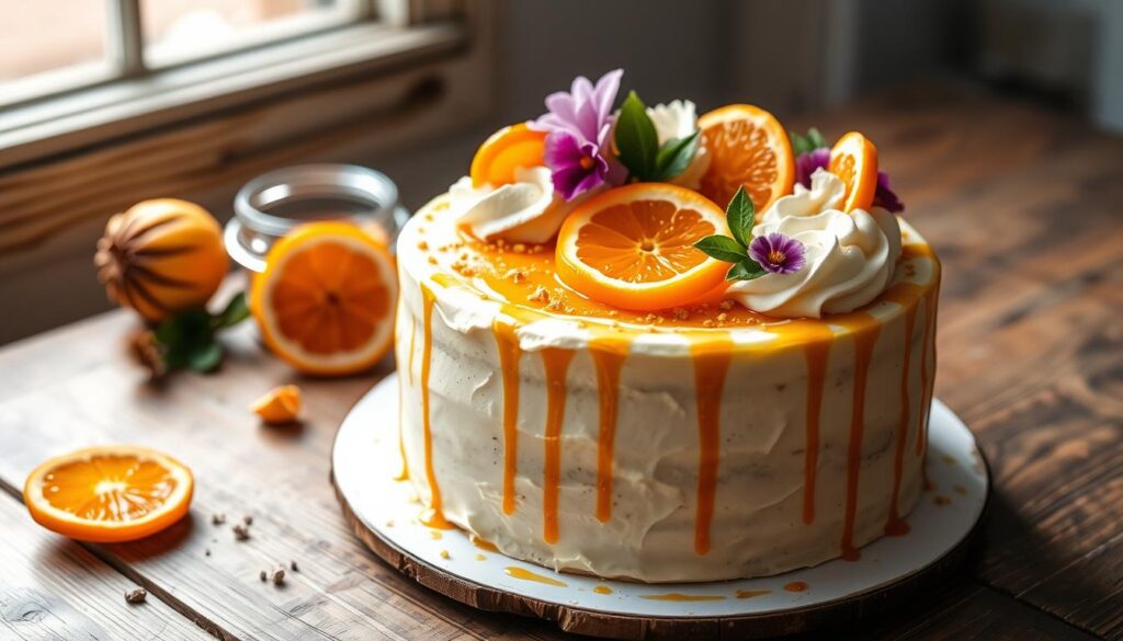 Orange Cake Decoration Techniques