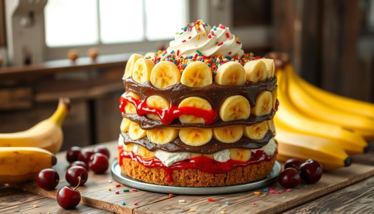 banana split cake