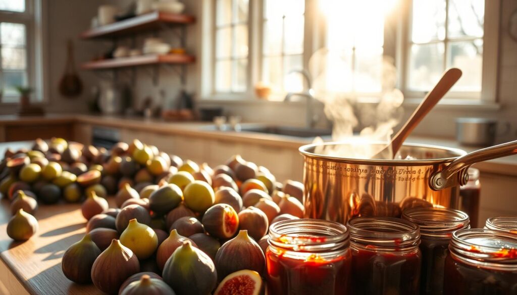 Fig Jam Cooking Process