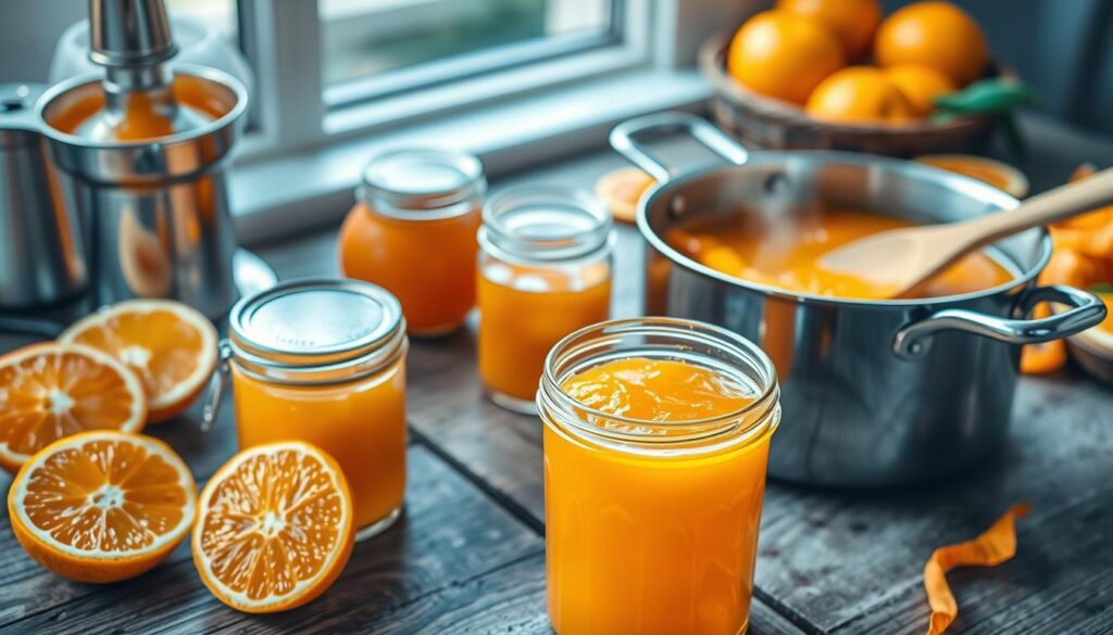 Orange Jam Preparation Steps