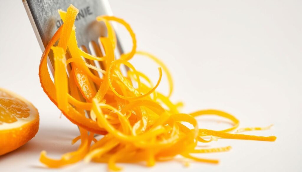 Orange Peel Zest Preparation