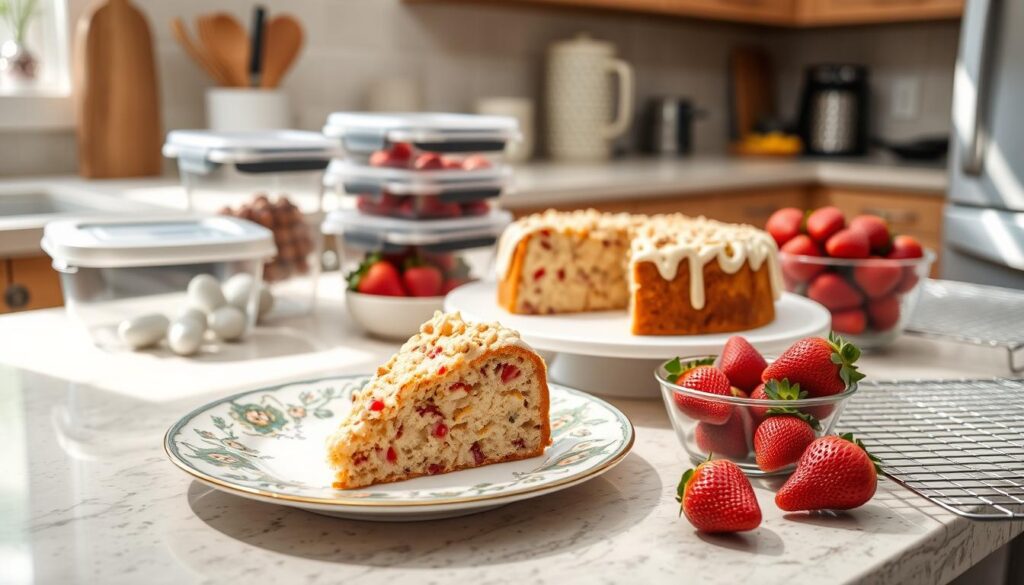 Strawberry Crunch Cake Storage Tips