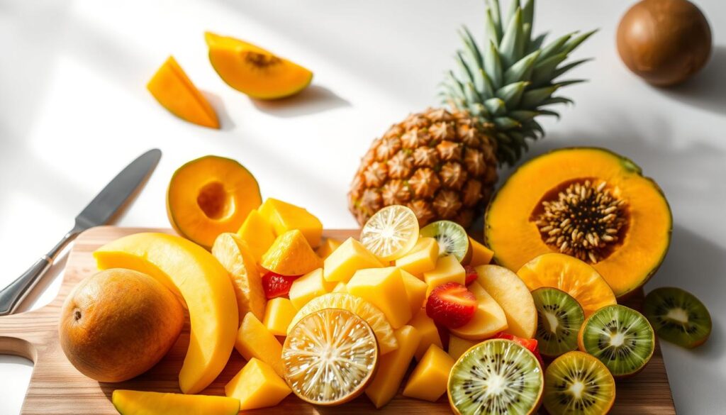 Tropical Fruit Salad Preparation