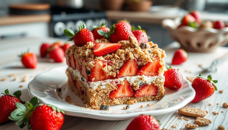 strawberry crunch cake,strawberry cake recipe,strawberry crunch cake