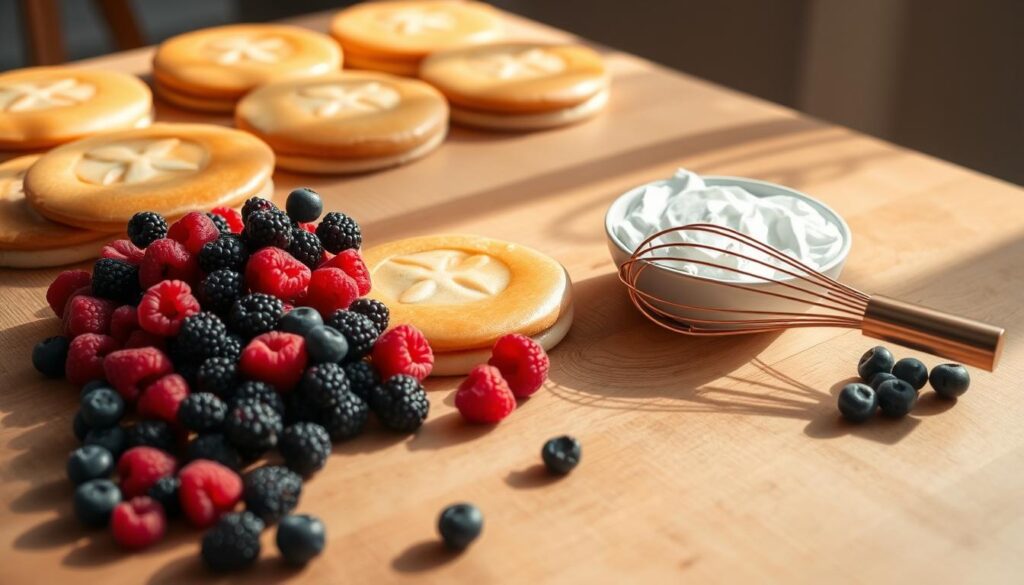 Berry Chantilly Cake Layer Preparation