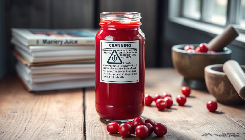 cranberry juice precautions